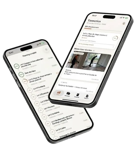 Lumiera mobile app: live dashboard and project planning
